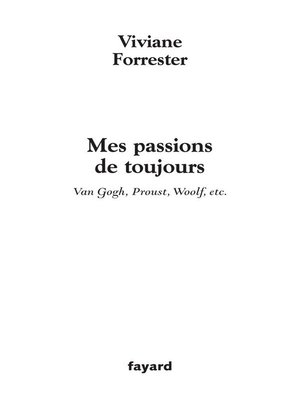 cover image of Mes passions de toujours